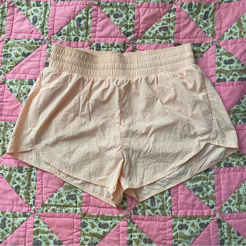 All In Motion Pink Nylon Running Workout Athletic Shorts Size Large